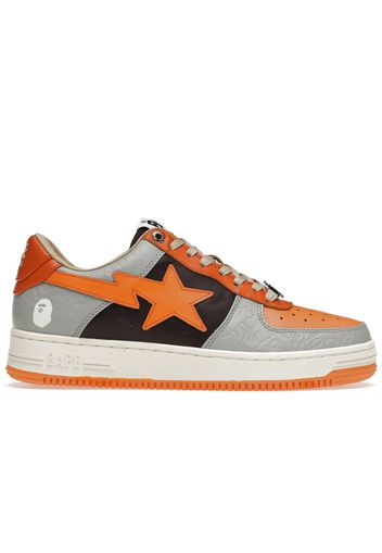 A Bathing Ape Bape Sta Low Grey Orange