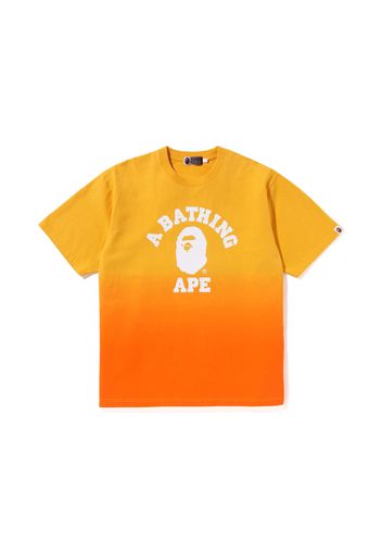 BAPE College Gradation Relaxed Fit Tee Orange