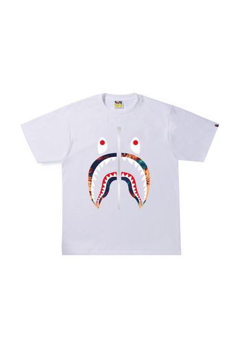 BAPE Tie Dye Shark Tee White/Navy