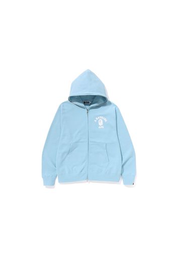 BAPE College Relaxed Fit Full Zip Hoodie (SS23) Sax