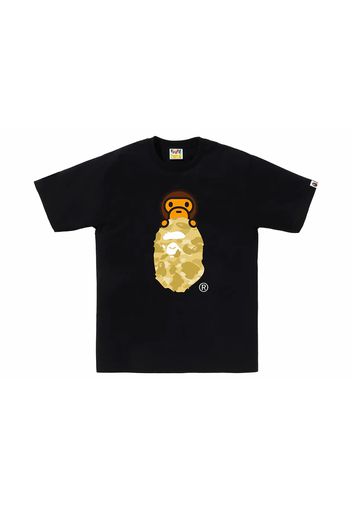 BAPE Color Camo Milo On Ape Head Tee Black/Yellow