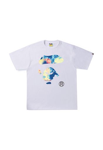 BAPE Tie Dye Ape Face Tee White/Multi