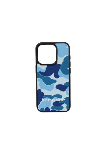 BAPE ABC Camo Cloth Fabric iPhone 15 Pro Case Blue