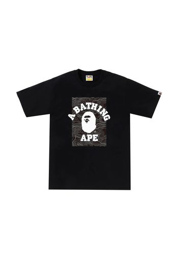 BAPE Layered Line Camo On College Tee Black/Black