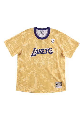 Aape x Mitchell & Ness Los Angeles Lakers BP Jersey Gold