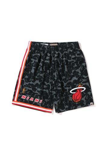 BAPE x Mitchell & Ness Miami Heat Shorts Black