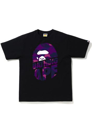 BAPE Color Camo Peek Ape Head T-Shirt Black/Purple