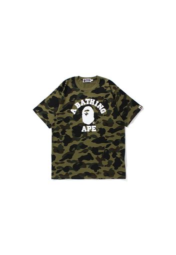 BAPE 1st Camo College Tee Green