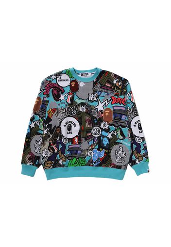 BAPE Comic Art Crewneck Multicolor