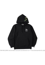 BAPE x Tom and Jerry Footprints Pullover Hoodie Black