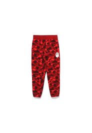 BAPE Color Camo Wide Fit Sweat Pants Red