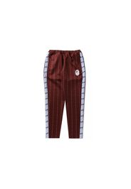 BAPE Text Stripe Jersey Pants Brown