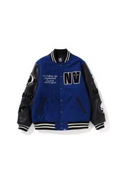 BAPE x Neighborhood Varsity Jacket Blue Black