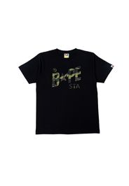 BAPE A Bathing Ape 1st Camo BAPE STA Logo Tee Black/Green