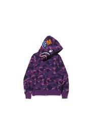 BAPE Color Camo Shark Full Zip Hoodie (FW21) Purple