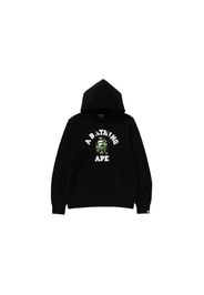 BAPE ABC Camo College Organic Cotton Pullover Hoodie Black/Green