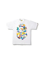 BAPE Multi Camo Big Ape Head Tee White