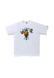 BAPE ABC Camo College Milo Tee White/Blue