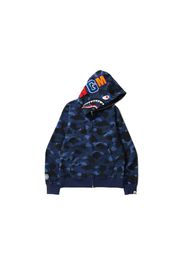 BAPE Color Camo Shark Full Zip Hoodie (FW21) Navy