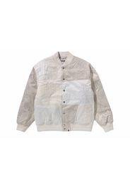 BAPE Patchwork Varsity Jacket Ivory