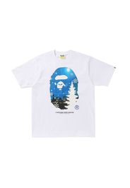 BAPE Christmas Ape Head Glow in the Dark Tee White