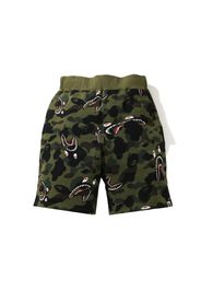 BAPE Shark 1st Camo Wide Sweatshort Green