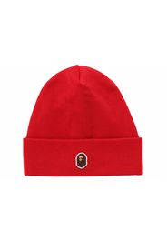 BAPE Silicon Ape Head Knit Cap Red