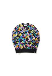 BAPE Multi Camo Wide Fit Crewneck Black