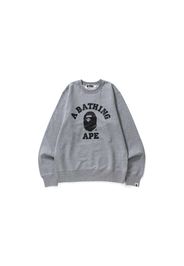 BAPE College Crewneck Gray