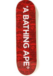 BAPE XXV Cities Camo Skateboard Deck Red