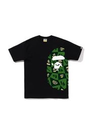 BAPE Distortion Side Big Ape Head Tee Black Green