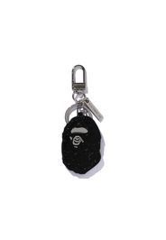 BAPE Ape Head Leather Keychain Black