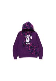 BAPE Color Camo College Cutting Relaxed Fit Hoodie Purple