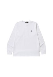 BAPE Pocket Wide Fit L/S Tee White