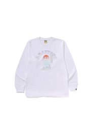 BAPE Kabuki Head L/S Tee White