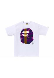 BAPE Color Camo Transform Big Ape Head Tee White/Purple