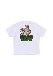 BAPE Graffiti BAPE Logo Relaxed Fit Tee White