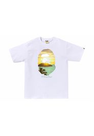 BAPE A Rising Bape Photo Tee White