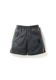 BAPE A Bathing Ape Side Tape Jersey Shorts Grey