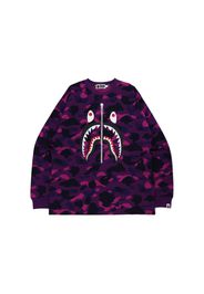 BAPE Color Camo Shark Relaxed Fit L/S Tee Purple