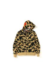 BAPE 1st Camo PONR Shark Full Zip Hoodie Yellow