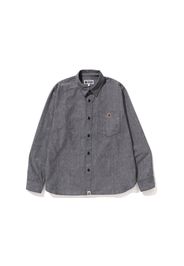 BAPE One Point Relaxed Fit Chambray Shirt Shirt Black