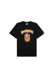 BAPE Mad Flame Ape Head Relaxed Fit Tee Black