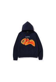 BAPE Layered Patch Loose Fit Pullover Hoodie Navy