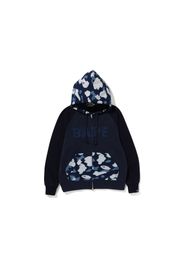 BAPE Sashiko Camo Relaxed Fit Zip Hoodie Indigo