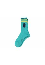 BAPE Ape Head Line Socks (SS24) Green