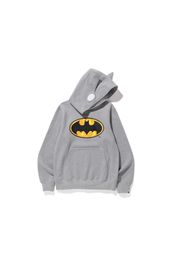 BAPE x DC Batman Pullover Hoodie Gray