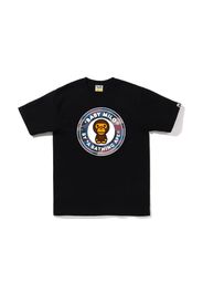 BAPE Grid Camo Milo Busy Works Tee (FW22) Black Purple