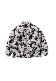 BAPE ABC Camo Reversible Down Jacket Gray