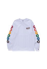 BAPE x M&M's Mens Long Sleeve Tee White